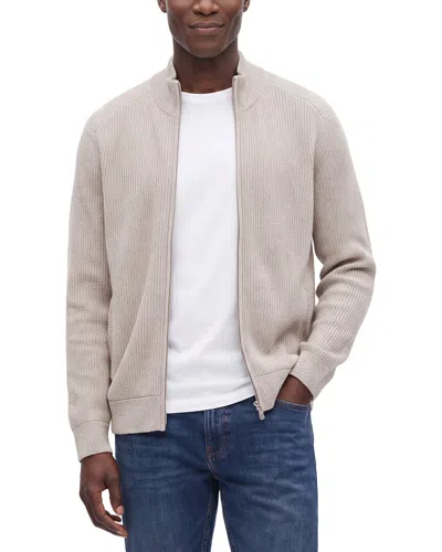 Raffi English Rib Wool & Cashmere-blend Jacket In Neutral