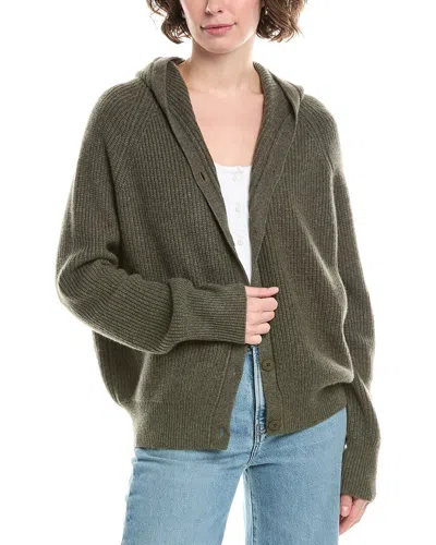 Raffi Favorite Essential Cashmere Cardigan In Green