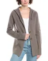 Raffi Hooded Wool & Cashmere-blend Blazer In Brown