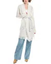 Raffi Intarsia Fringe Wool & Cashmere-blend Cardigan In White
