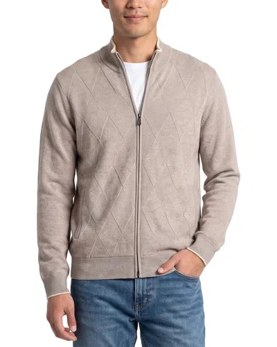 Raffi Jacquard Zip Wool & Cashmere-blend Jacket In Neutral