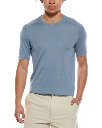 Raffi Jersey Crewneck Shirt In Blue