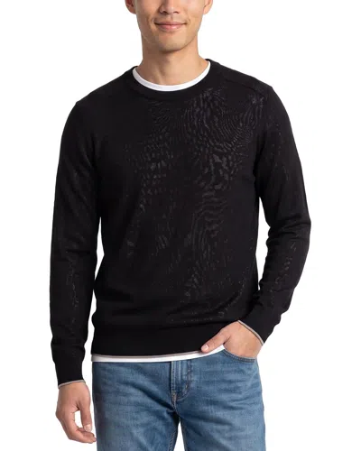 Raffi Jersey Crewneck Sweater In Black