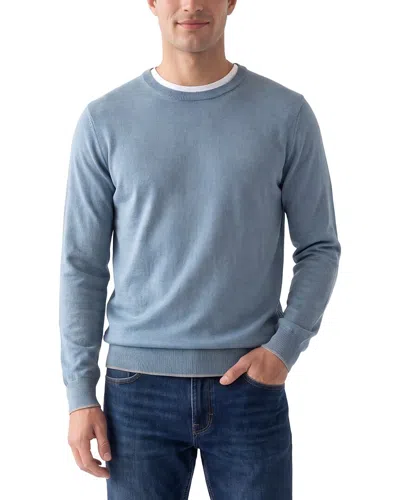 Raffi Jersey Crewneck Sweater In Blue