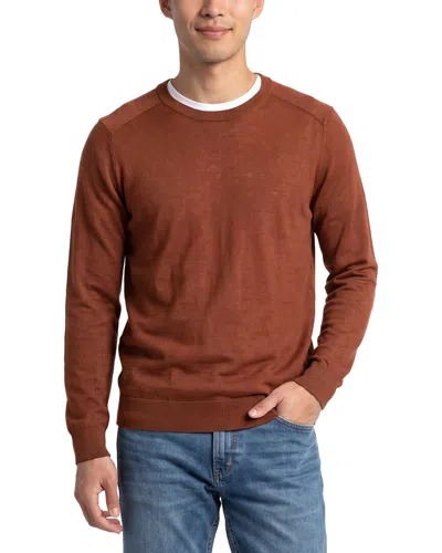 Raffi Jersey Crewneck Sweater In Brown