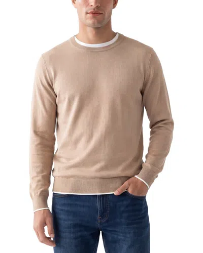 Raffi Jersey Crewneck Sweater In Neutral