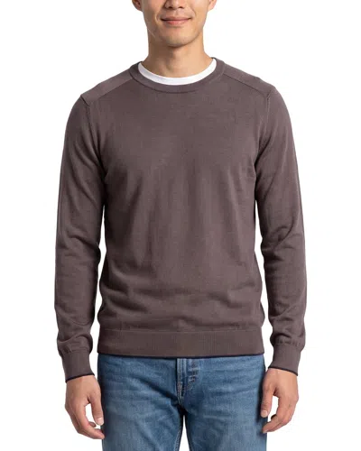 Raffi Jersey Crewneck Sweater In Brown