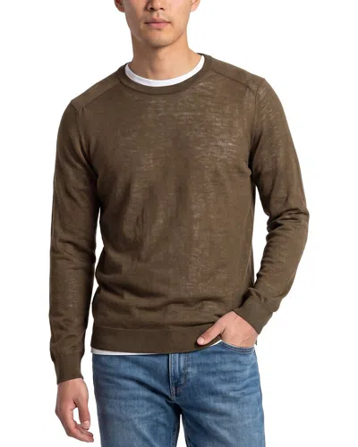 Raffi Jersey Crewneck Sweater In Green