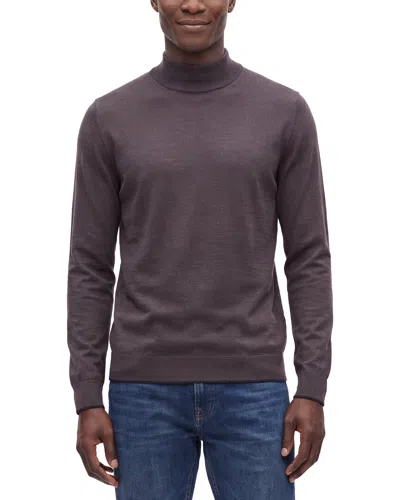 Raffi Jersey Mock Neck Sweater In Brown