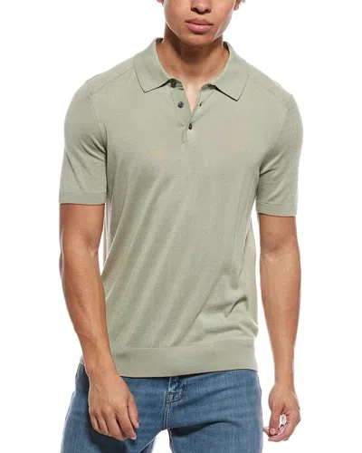 Raffi Jersey Polo Sweater Shirt In Green