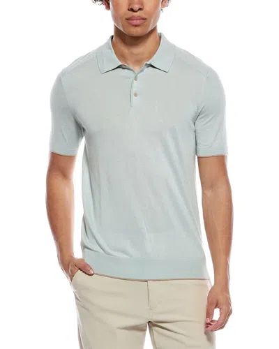 Raffi Jersey Polo Sweater Shirt In Green