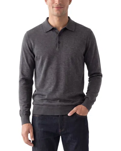 Raffi Jersey Silk & Linen-blend Polo Shirt In Gray