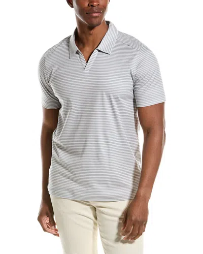 Raffi Johhny Collar Polo Shirt In Grey