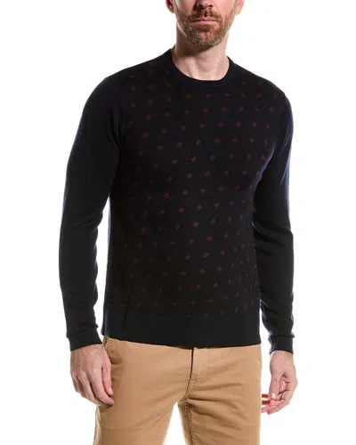 Raffi Merino Wool Crewneck Sweater In Black