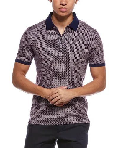 Raffi Mini Geo Print Polo Shirt In Multi