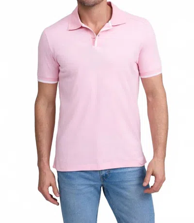 Raffi Nolan Short Sleeve Collared Shirt In Pink