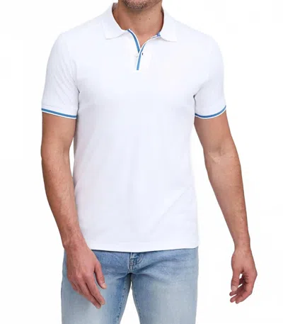 Raffi Nolan Short Sleeve Collared Shirt In White