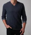 Raffi Pullover Sweater In Carbon In Grey