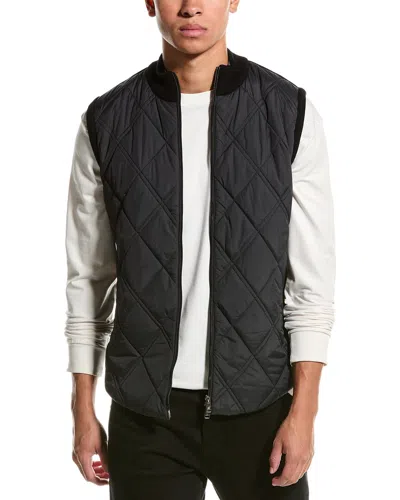 RAFFI QUILTED FRONT WOOL-BLEND VEST
