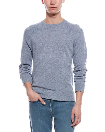 Raffi Raglan Cashmere Crewneck Sweater In Gray