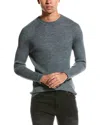 Raffi Raglan Wool-blend Crewneck Sweater In Grey