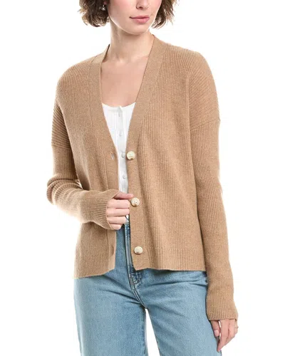 Raffi Relaxed Cashmere Cardigan In Neutral