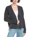 Raffi Relaxed Cashmere Cardigan In Gray
