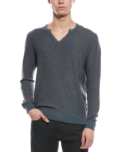 Raffi Reversible Henley In Gray
