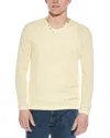 Raffi Vanise Waffle Knit Crewneck Sweatshirt In Yellow