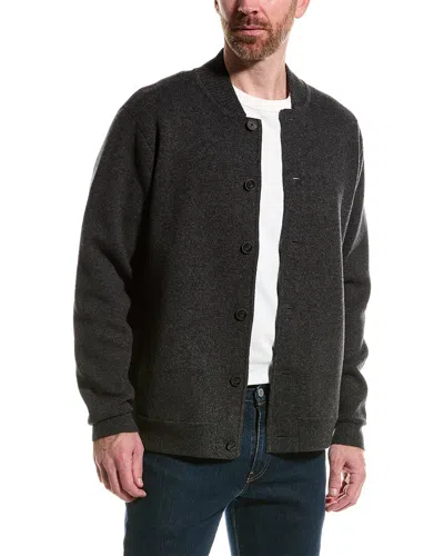 Raffi Reversible Wool & Cashmere-blend Cardigan In Grey
