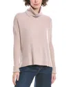Raffi Rib Turtleneck Cashmere Sweater In Neutral