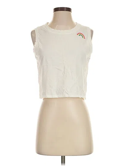 Pre-owned Raffi Sleeveless T-shirt In Ivory