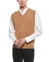 Raffi V- Neck Vest In Brown