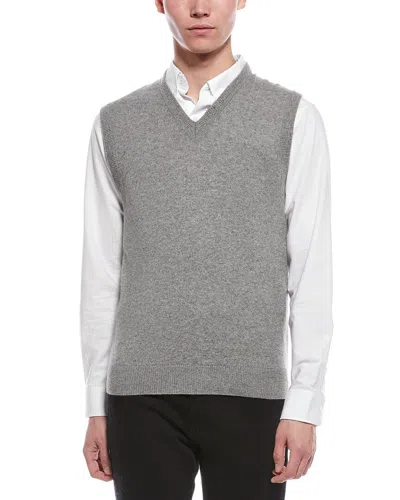Raffi V- Neck Vest In Gray
