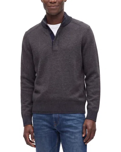 Raffi Vanise 1/4-zip Wool & Cashmere-blend Mock Neck Sweater In Black