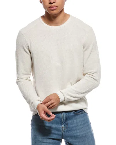 Raffi Vanise Waffle Knit Crewneck Sweatshirt In Neutral