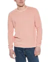 Raffi Vanise Waffle Knit Crewneck Sweatshirt In Orange