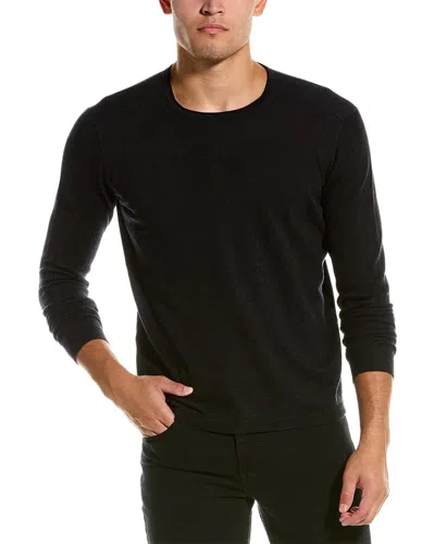Raffi Vanise Yoke Crewneck Sweater In Black