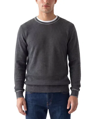 Raffi Wool-blend Waffle Shirt In Gray