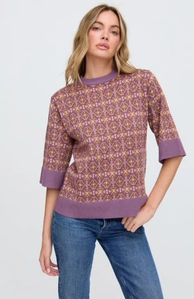 Raffya Daffodil Slouchy Knitted T-shirt In Multi