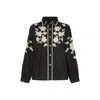 Raffya Women's Lila Embroidered Shirt In Black In Black