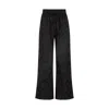 Raffya Women's Opal Broderie Anglaise Wide Leg Trouser In Black In Black