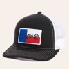 Rafter C Black Tx Flag Patch Cap In Black