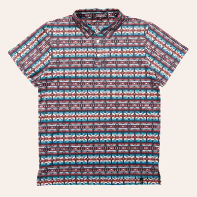Rafter C Boys' Multi Color Aztec Print Polo Shirt