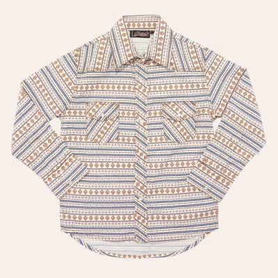 Rafter C Boys' Multicolor Aztec Print Stretch Western Shirt