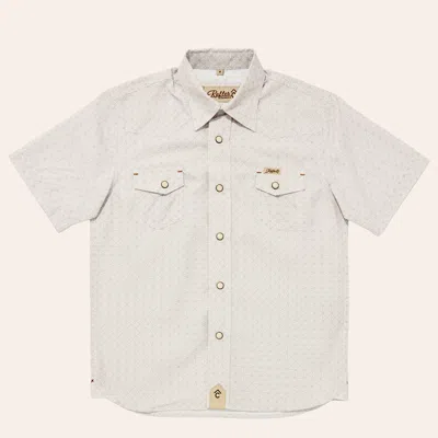 Rafter C Boys' Outdoor Khaki Geo Print Pearl Snap Western Shirt In Brown