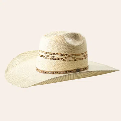 Rafter C Cowtown Tan Bangora Vented Straw Cowboy Hat In Brown
