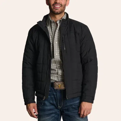 Rafter C Men's Black Quilted Puff Jacket