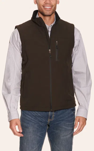 Rafter C Men's Dark Brown Bonded Vest