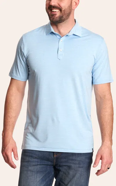 Rafter C Men's Light Blue Solid Polo Shirt